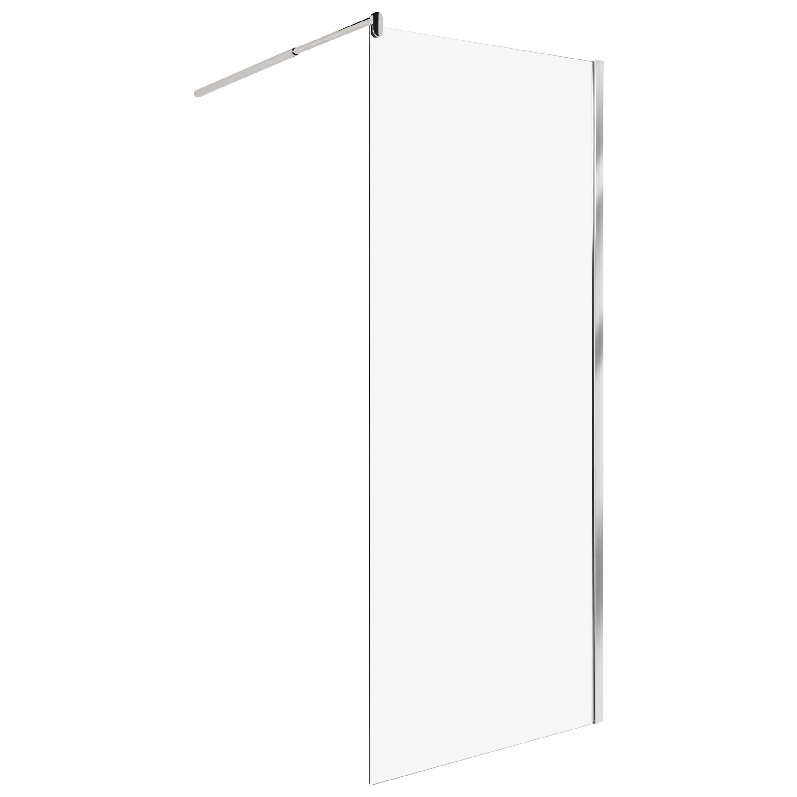 Duschskärm AHAUS 800 x 1900 mm Silver