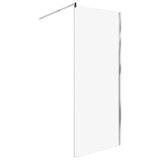 Duschskärm AHAUS 800 x 1900 mm Silver