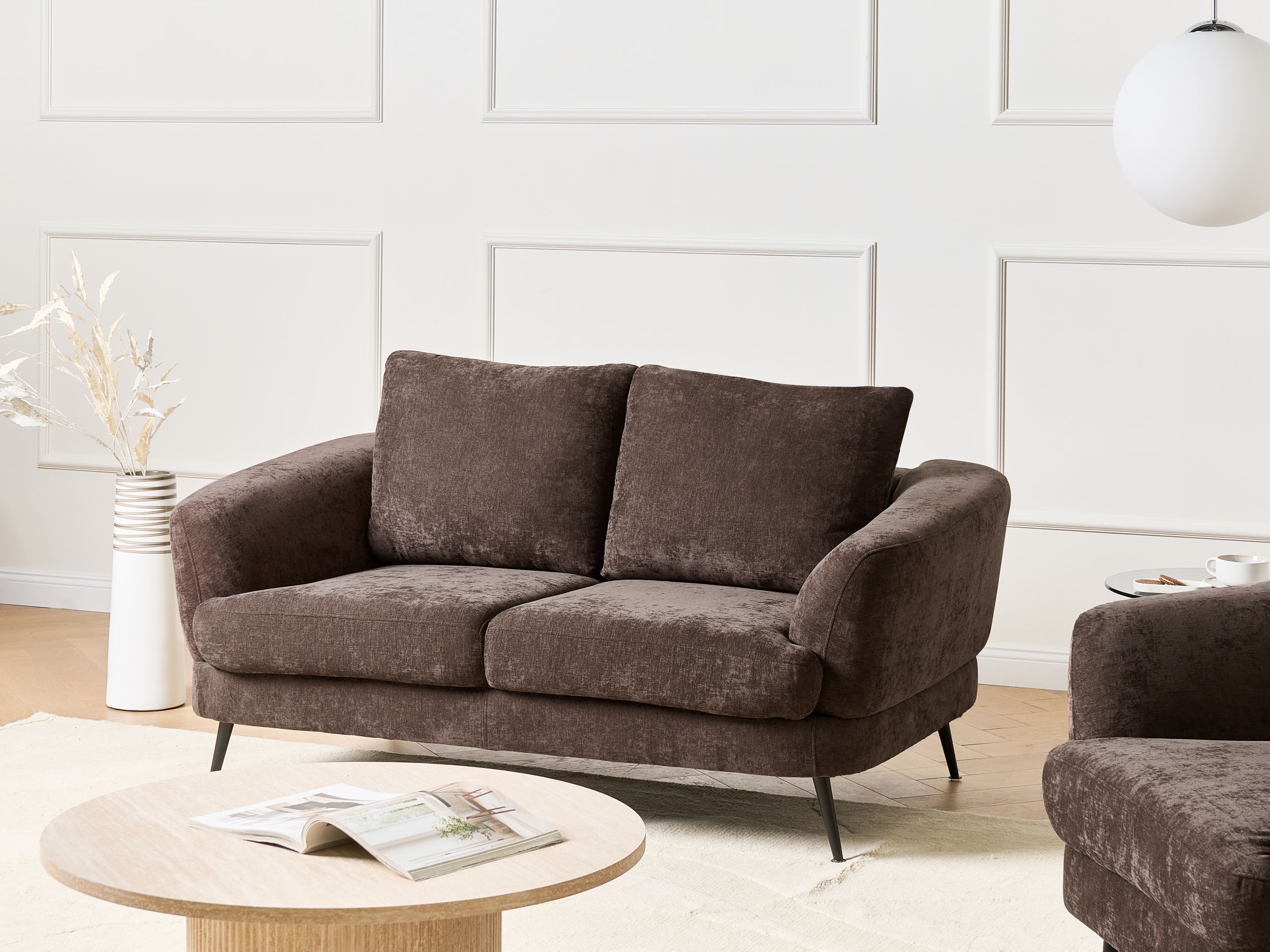 Soffa 2-sits KJAER Chenille Mörkbrun