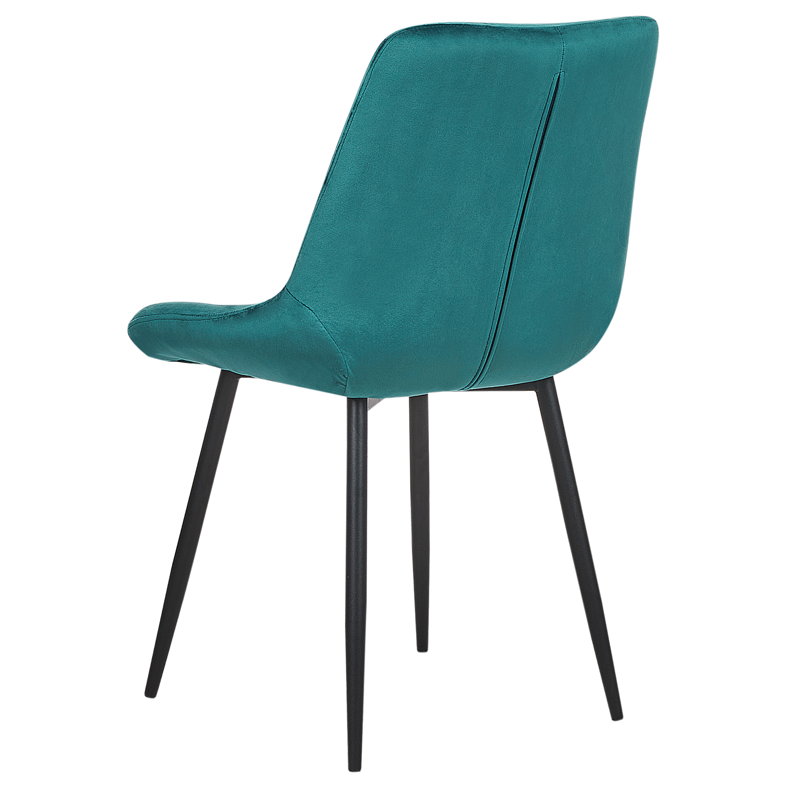 Set med 2 matstolar MELROSE Sammet Turkos