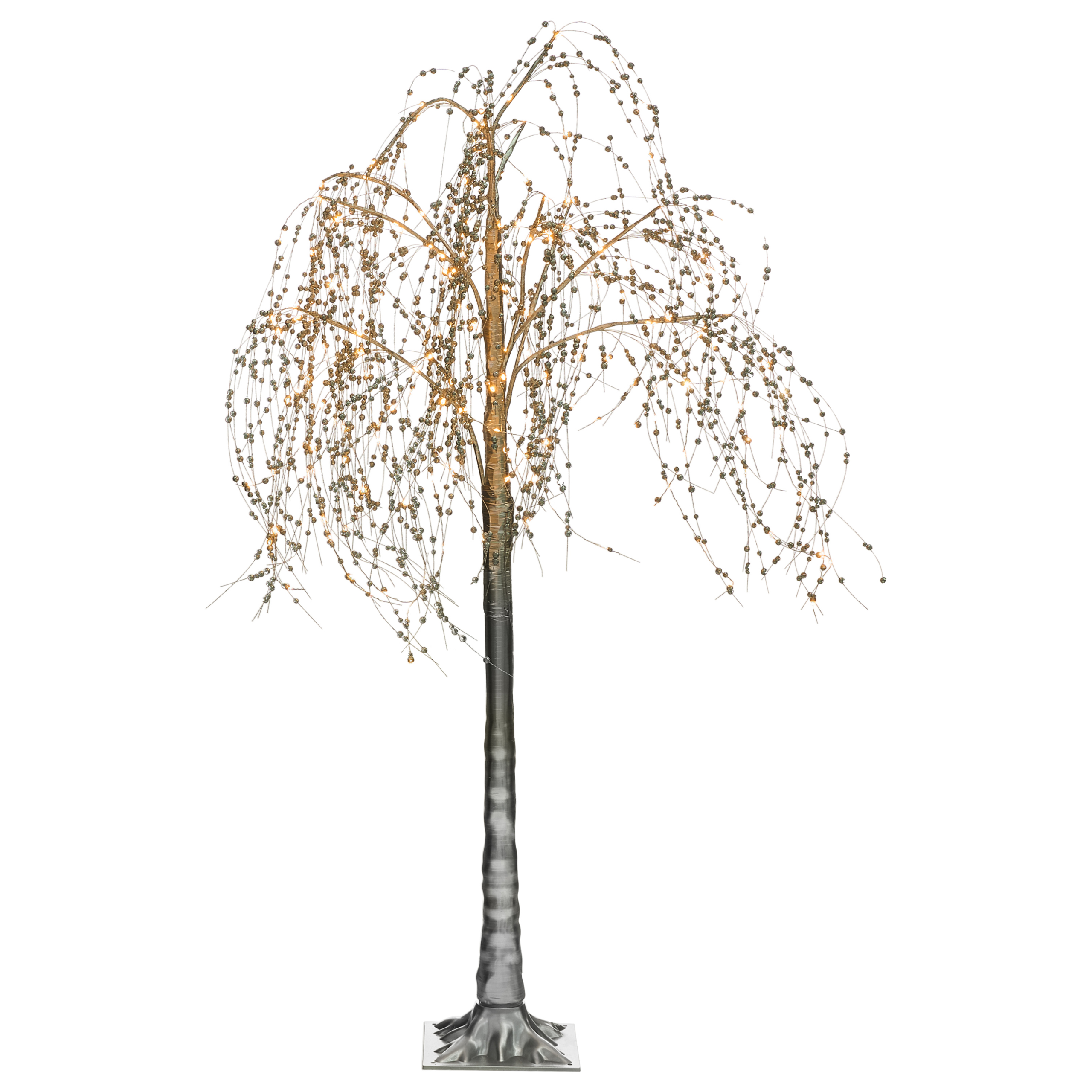 Utomhusdekoration LED NILLAKA 145 cm Träd Silver