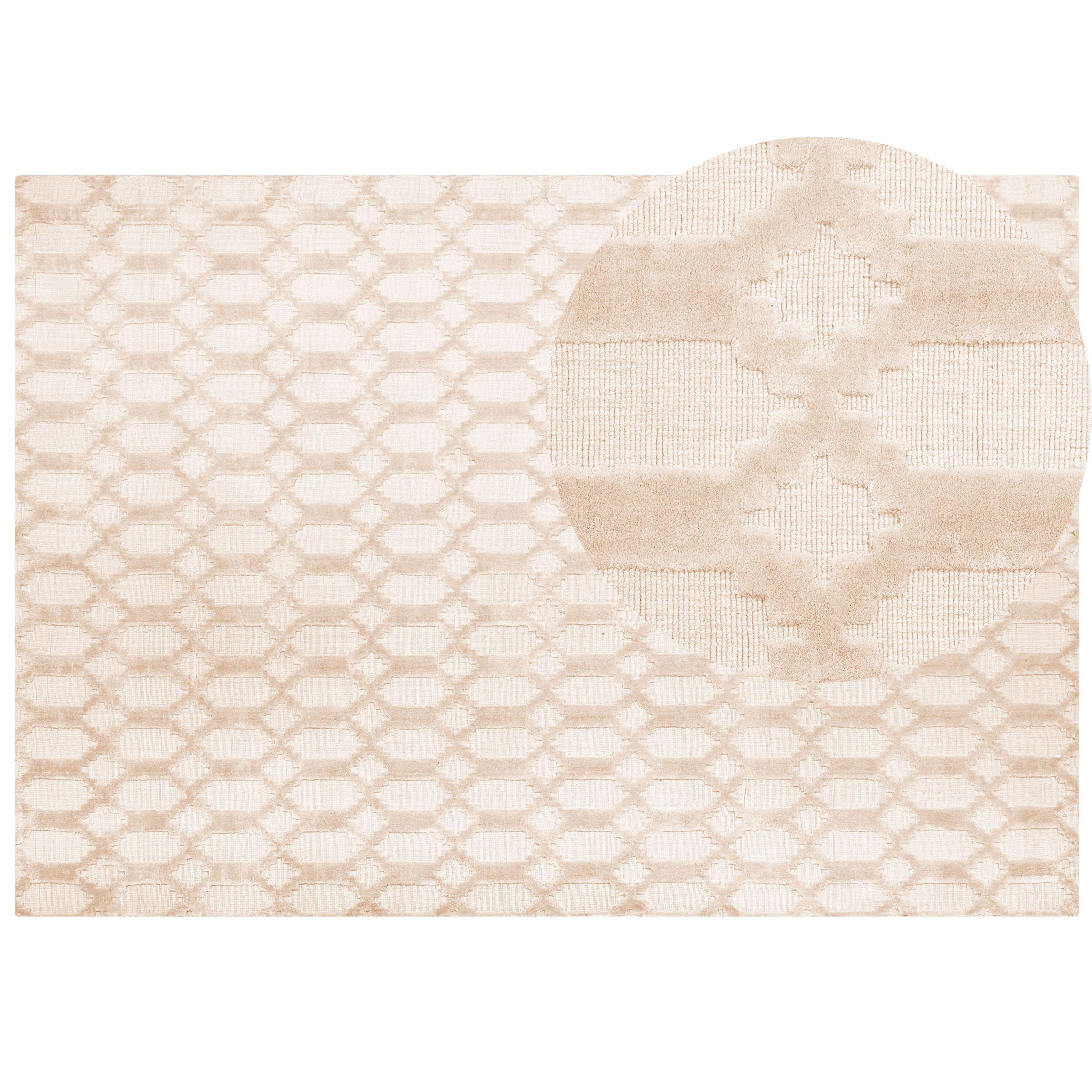 Matta CIZRE Beige 160 x 230 cm Viskos
