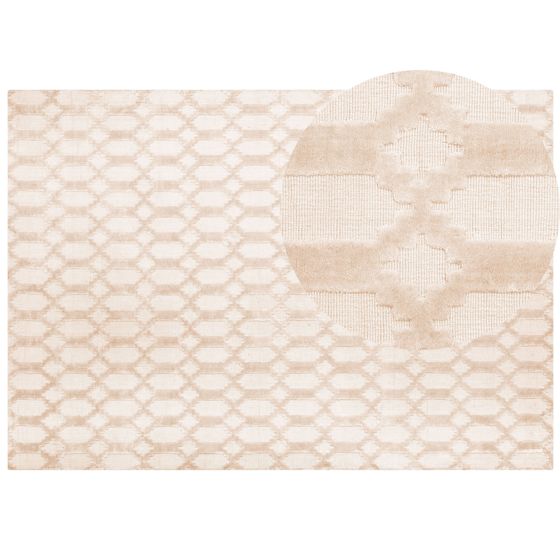 Matta CIZRE Beige 160 x 230 cm Viskos