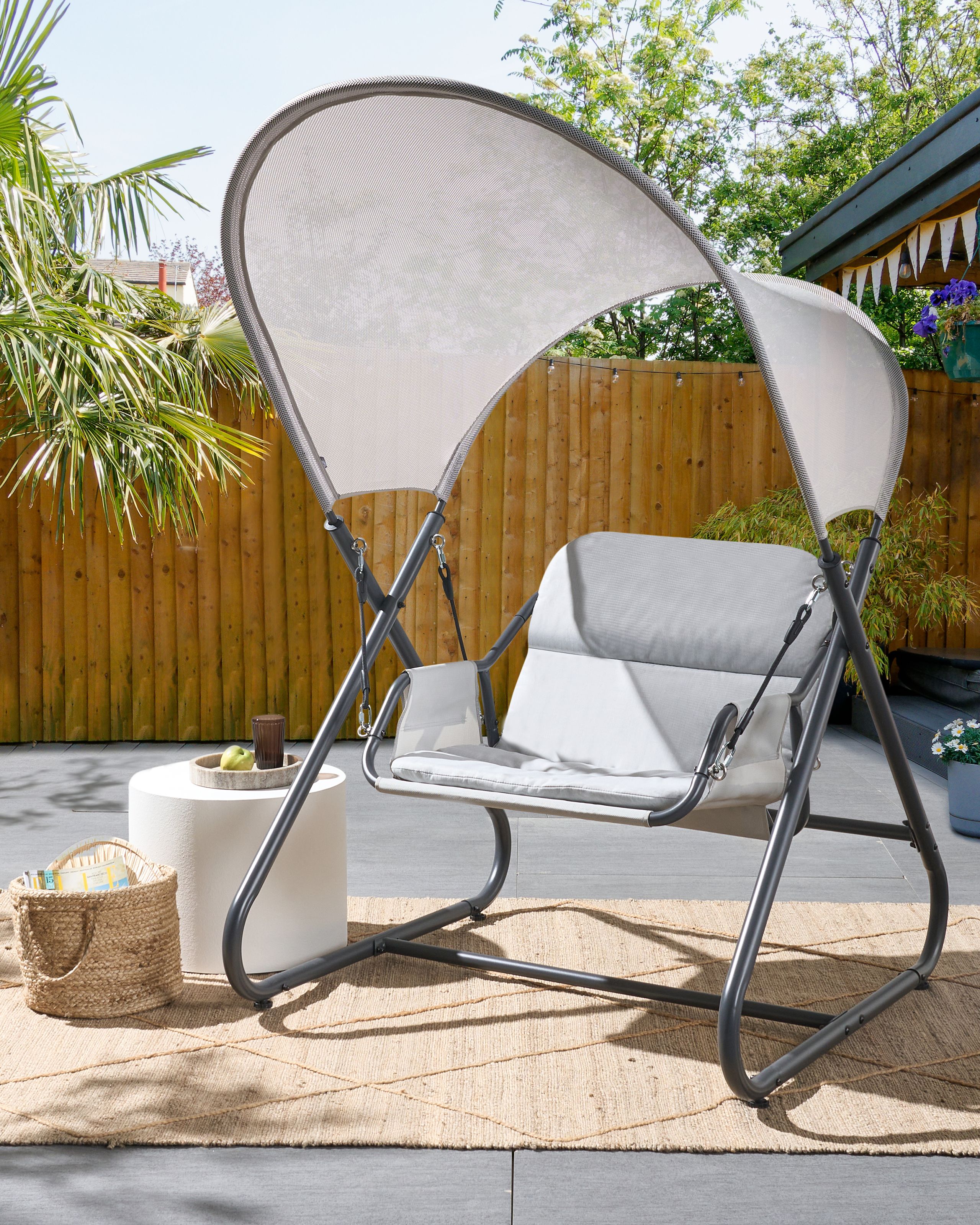 Hammock SOLAGNA Metall Ljusgrå