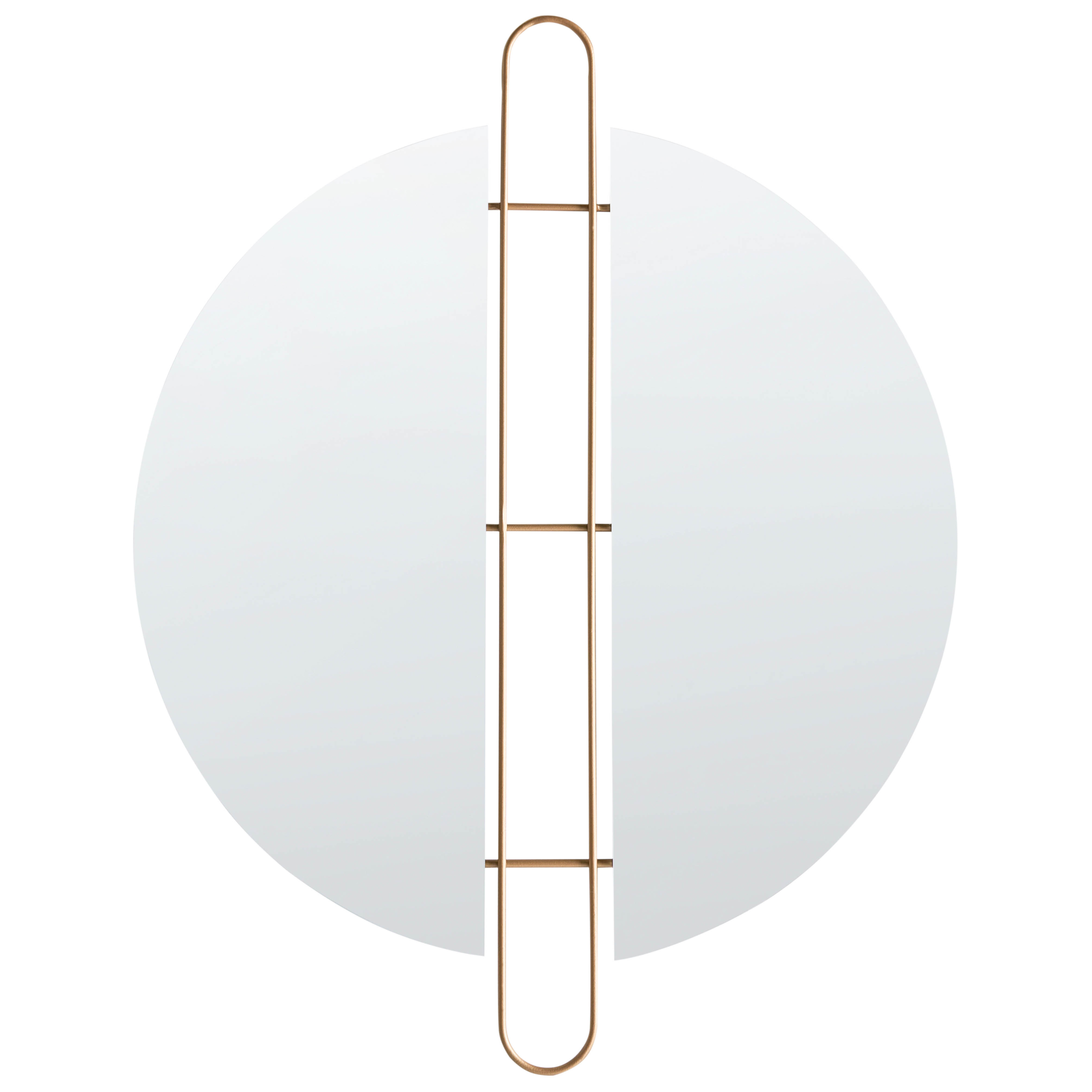 Väggspegel ATTIN 52 cm 65 cm Guld