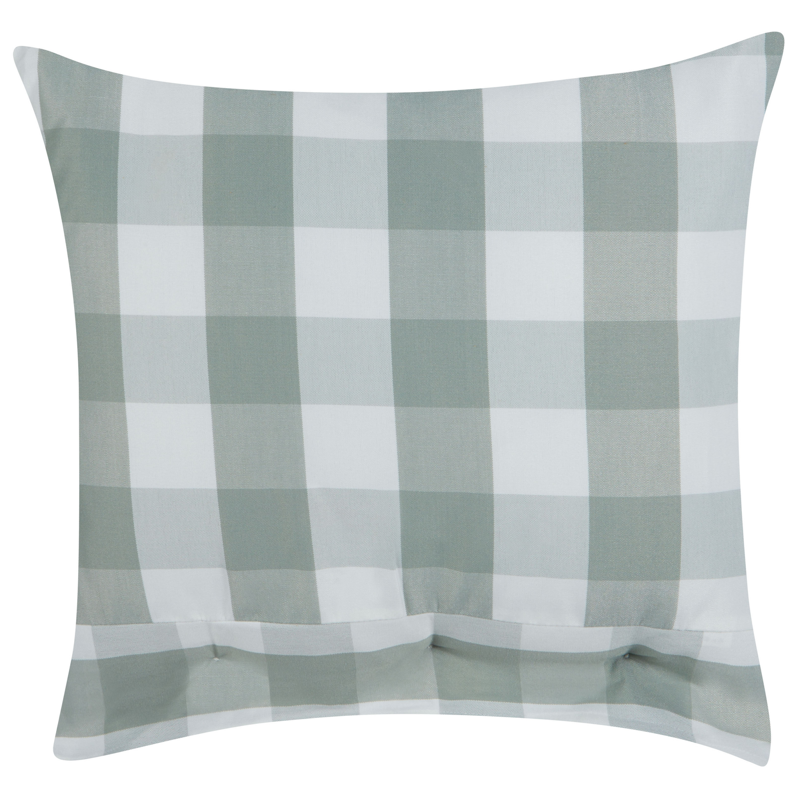 Set med 2 prydnadskuddar TAMNINE 45 x 45 cm Mintgrön Rutigt tryck