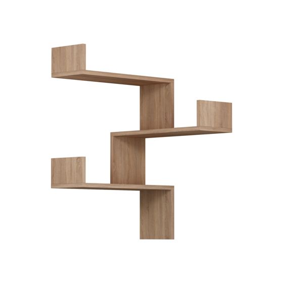 Norda Design modern vägghylla, 60x60x90 cm | 100 % melaminbelagd, 18 mm tjock | stilfull och funktionell förvaring