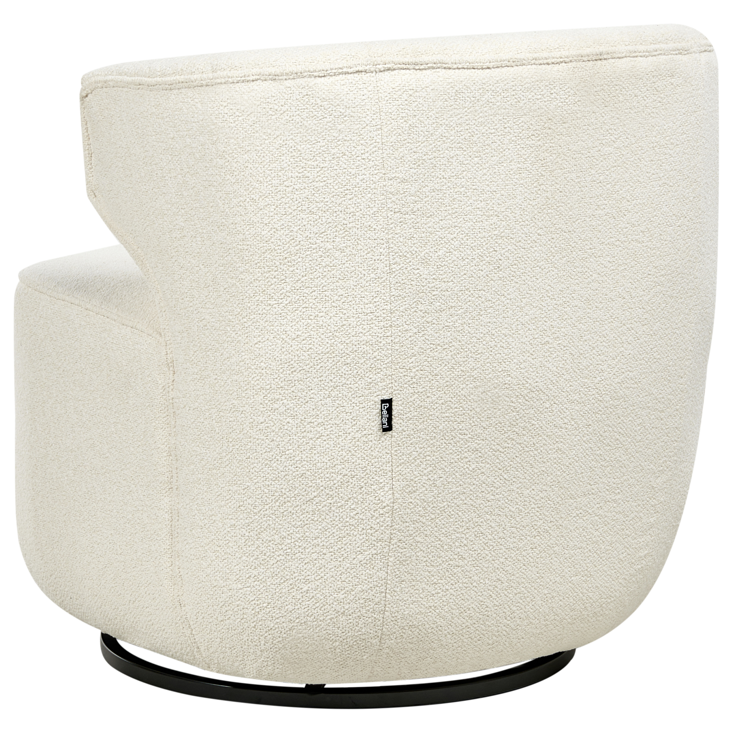 Svängbar fåtölj MOLLEBY Bouclé Off-White
