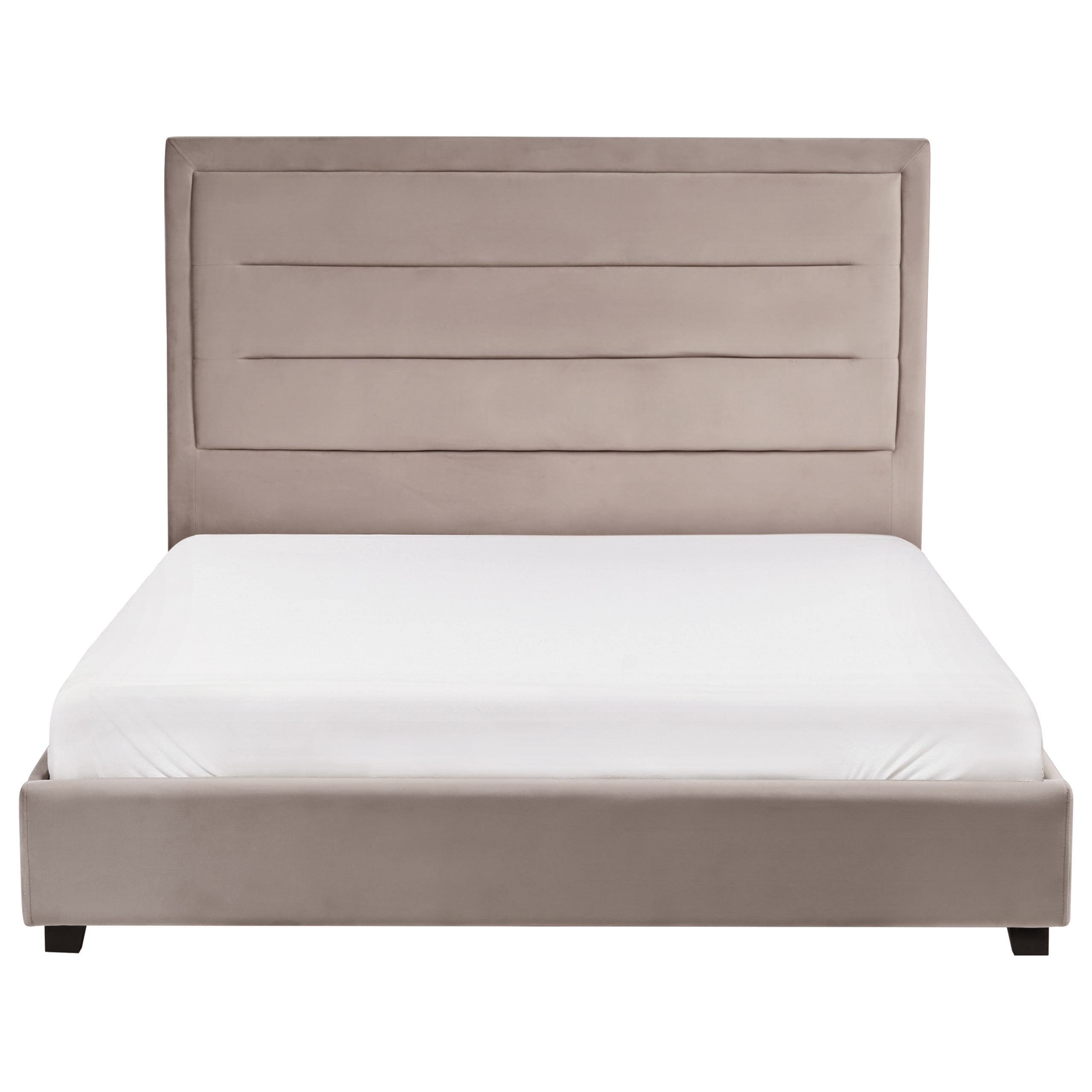 Säng med lamellram Sammet ROUEN 140 x 200 cm Taupe