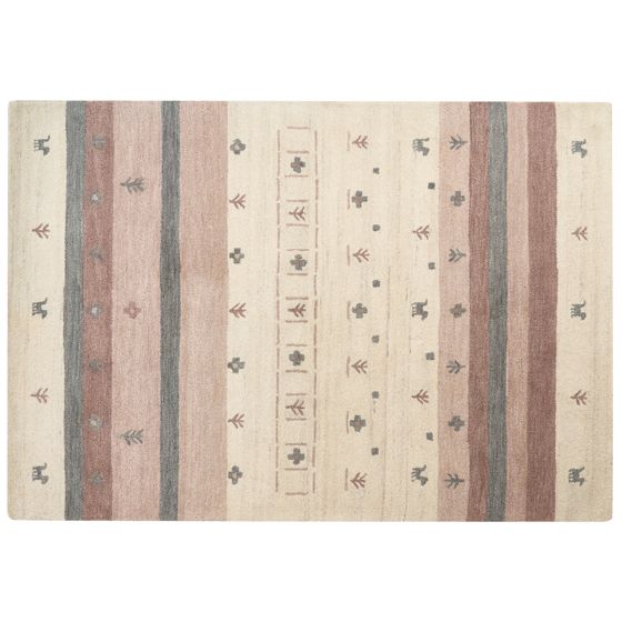 Matta KARLI Beige 160 x 230 cm Gabbeh Ull