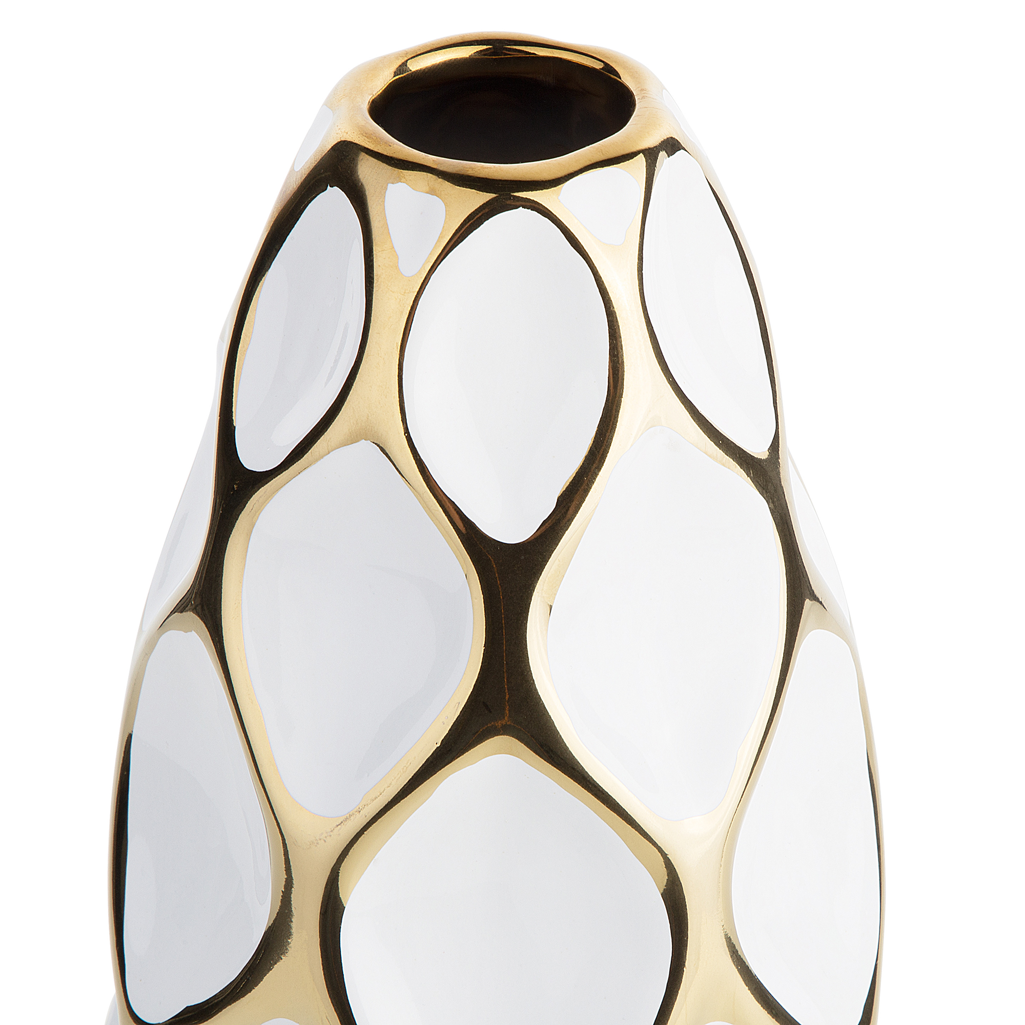 Blomvas AVILA 36 cm Stengods Vit