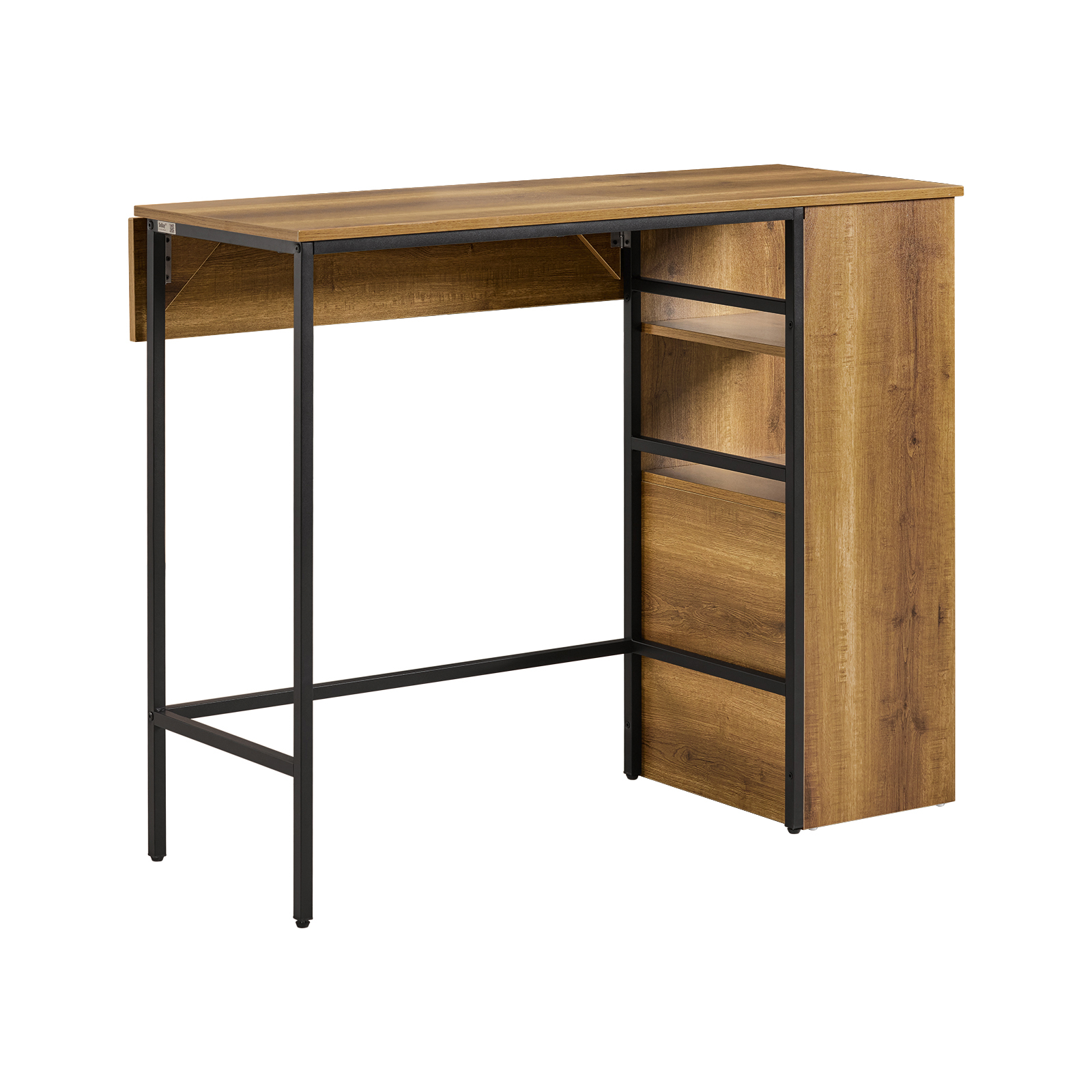SoBuy Barbord med hyllor Köksbord FWT98-PF