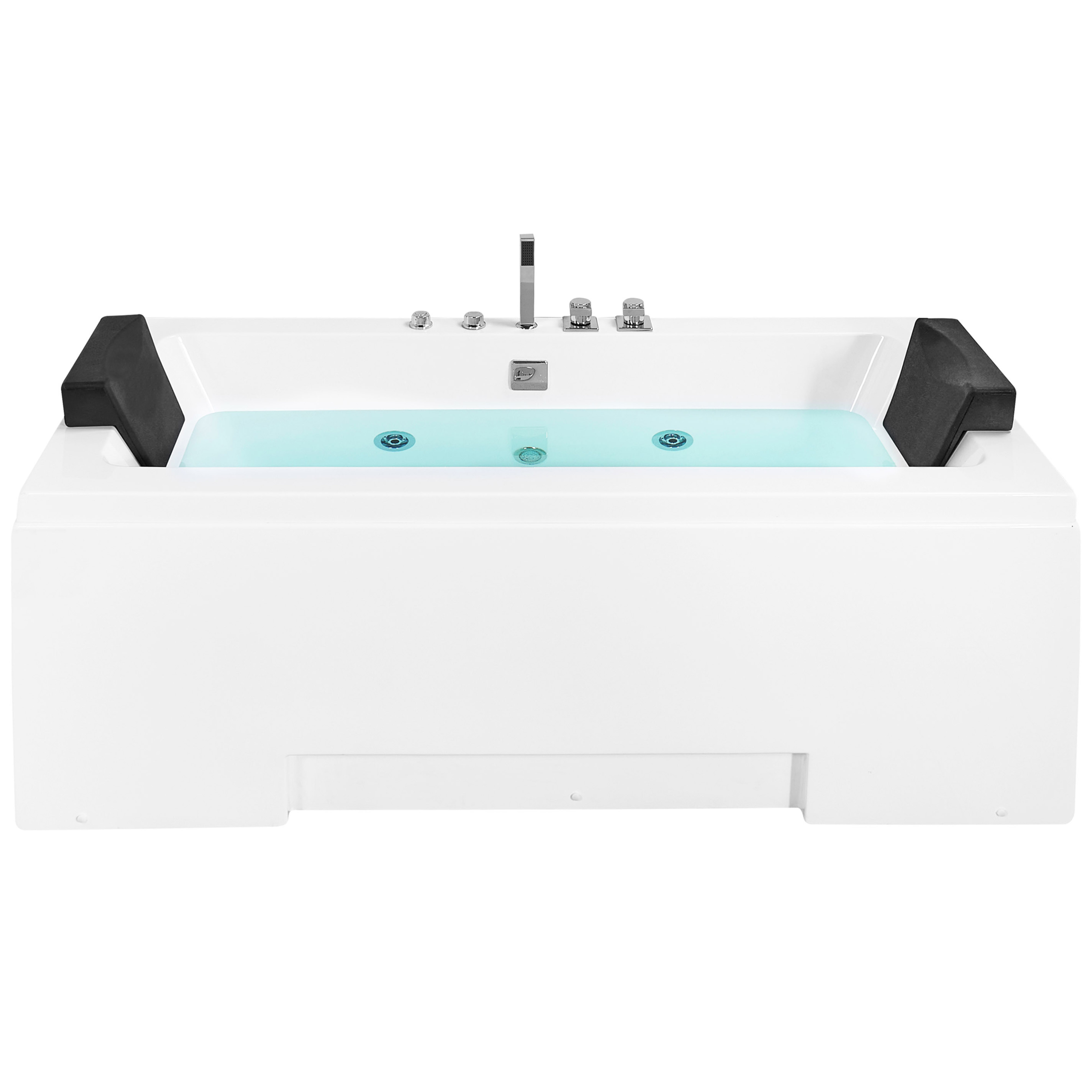 Hörnbubbelbadkar med LED GALLEY 1700 x 750 mm Vit