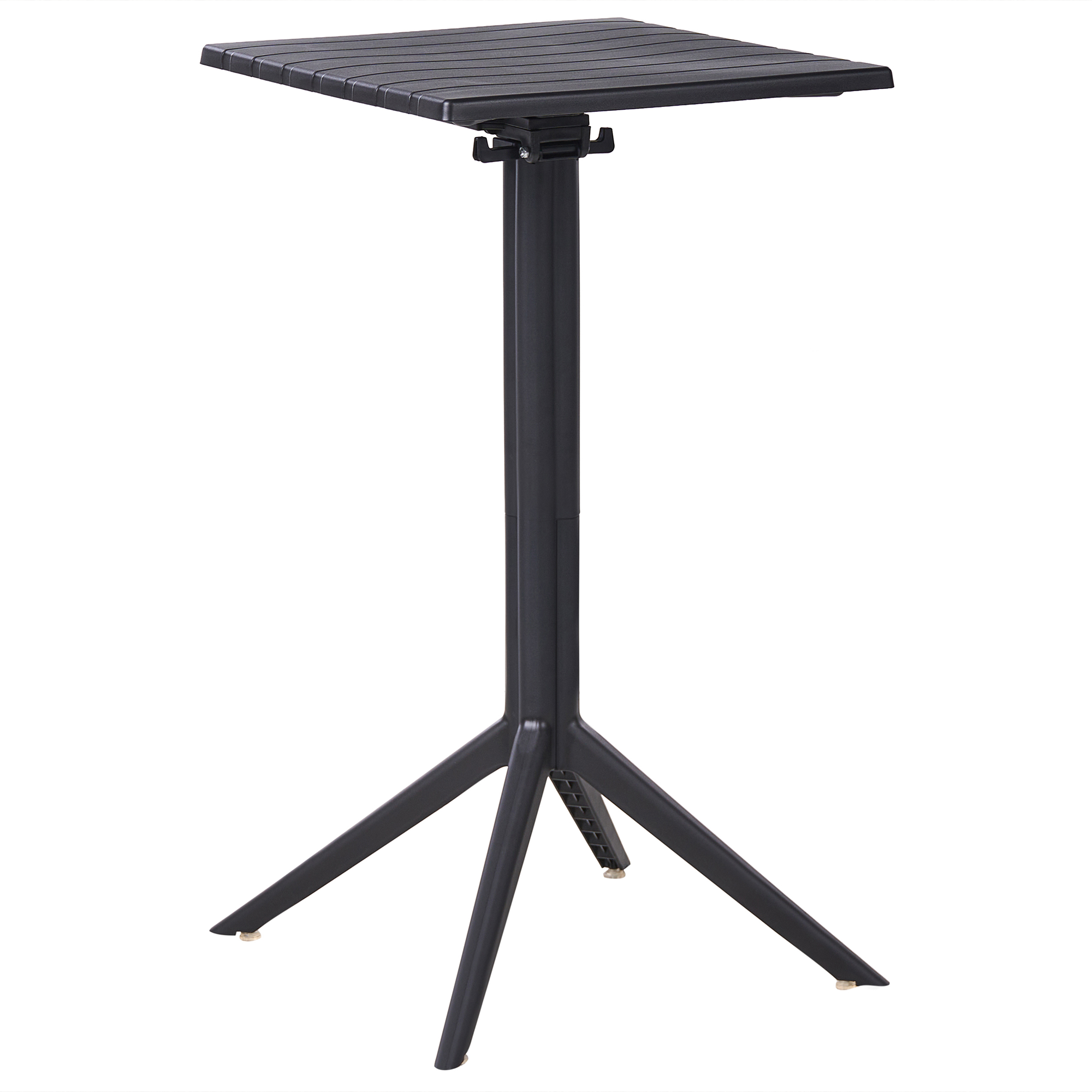 Trädgårdsbarbord Fällbar LEMNOS 60 cm 60 cm Svart