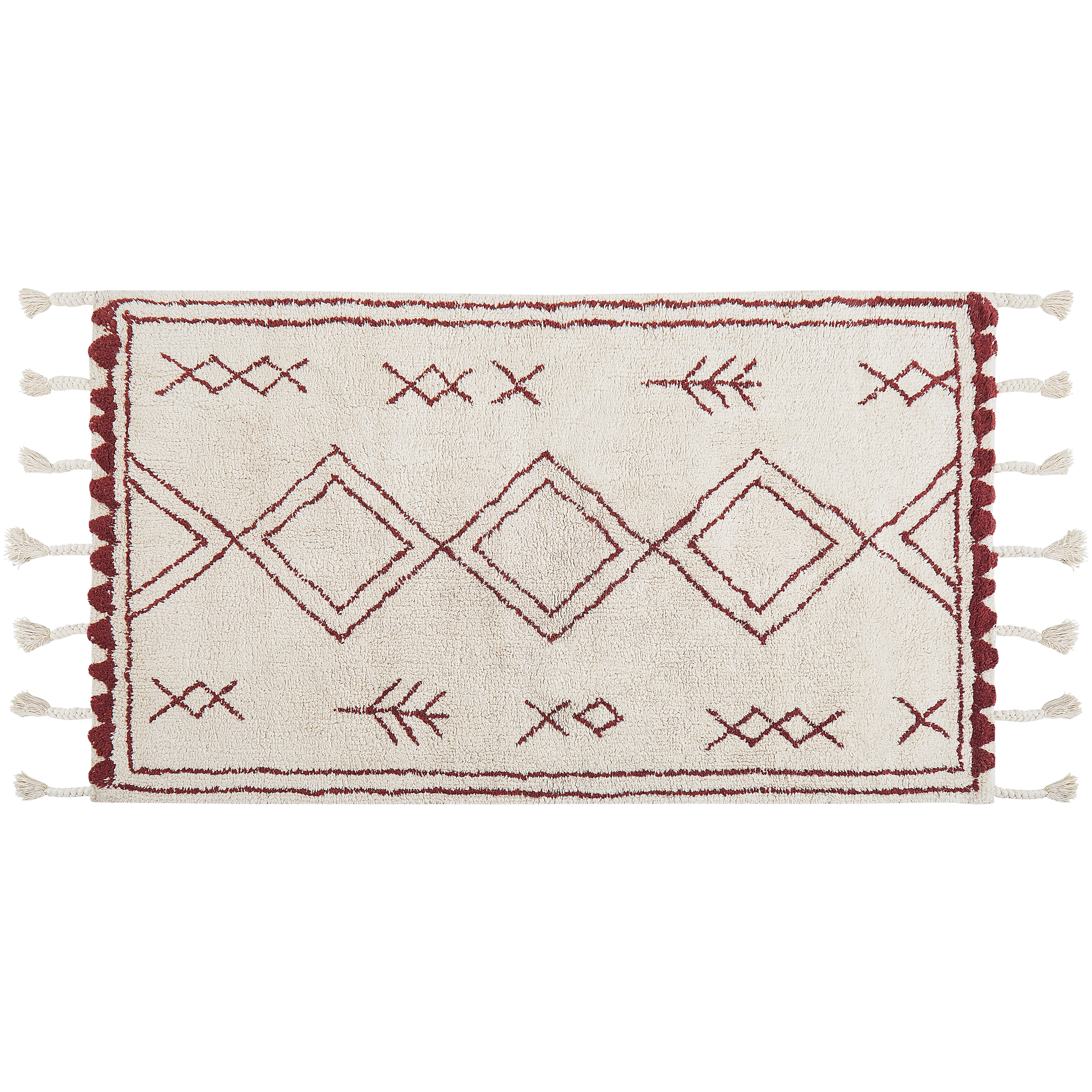 Matta KENITRA Off-White 80 x 150 cm Bomull