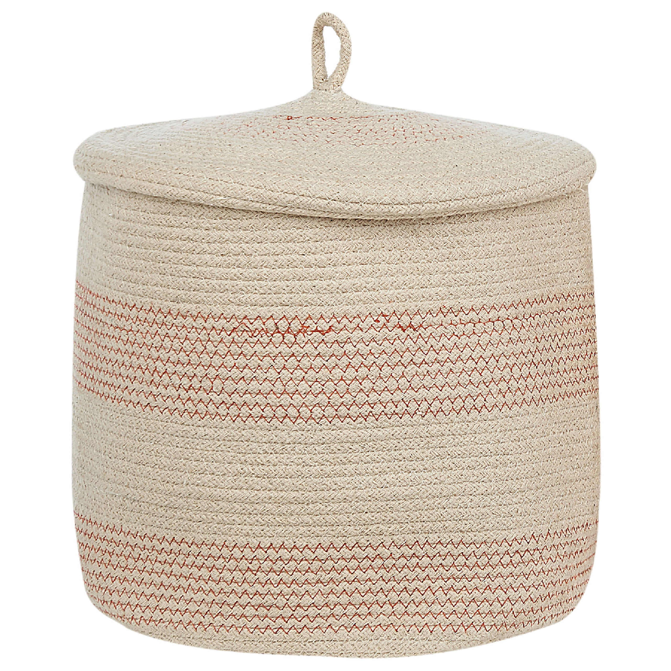 Set med 2 korgar SILOPI Bomull Ljusbeige