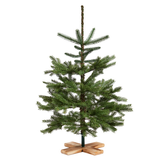NORDIC WINTER Julgran i PE 100 x 65 cm, med träfot, utan belysning