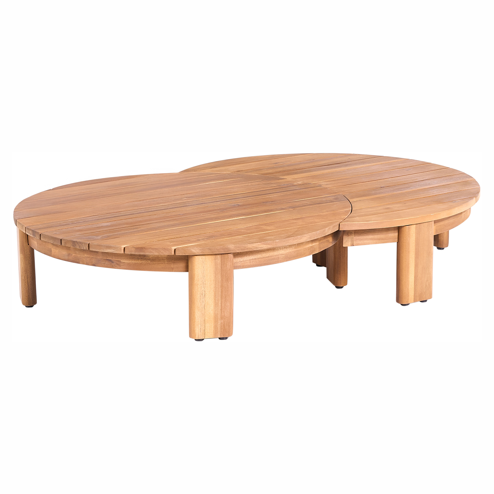 Trädgårdssoffbord ARZELLO  135 cm 90 cm Akaciaträ Brun