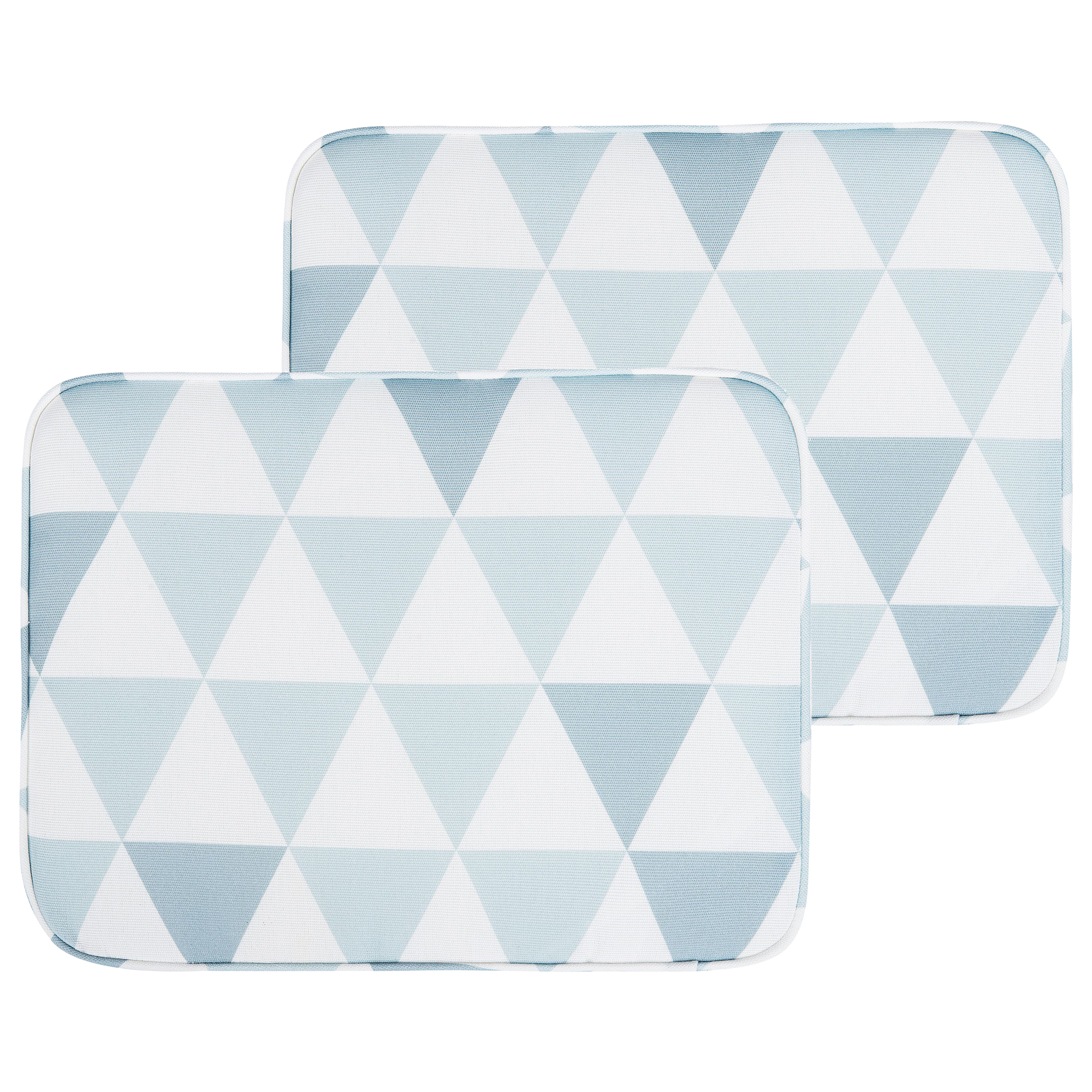 Set med 2 dynor för trädgårdsstol FIJI 29 x 38 cm Blå