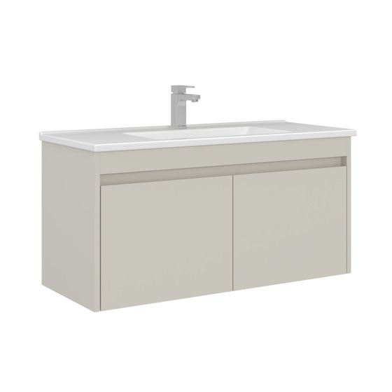 Norda Design Badrumsskåp med handfat Arno 100 Dörr 45 x 100 x 52 cm