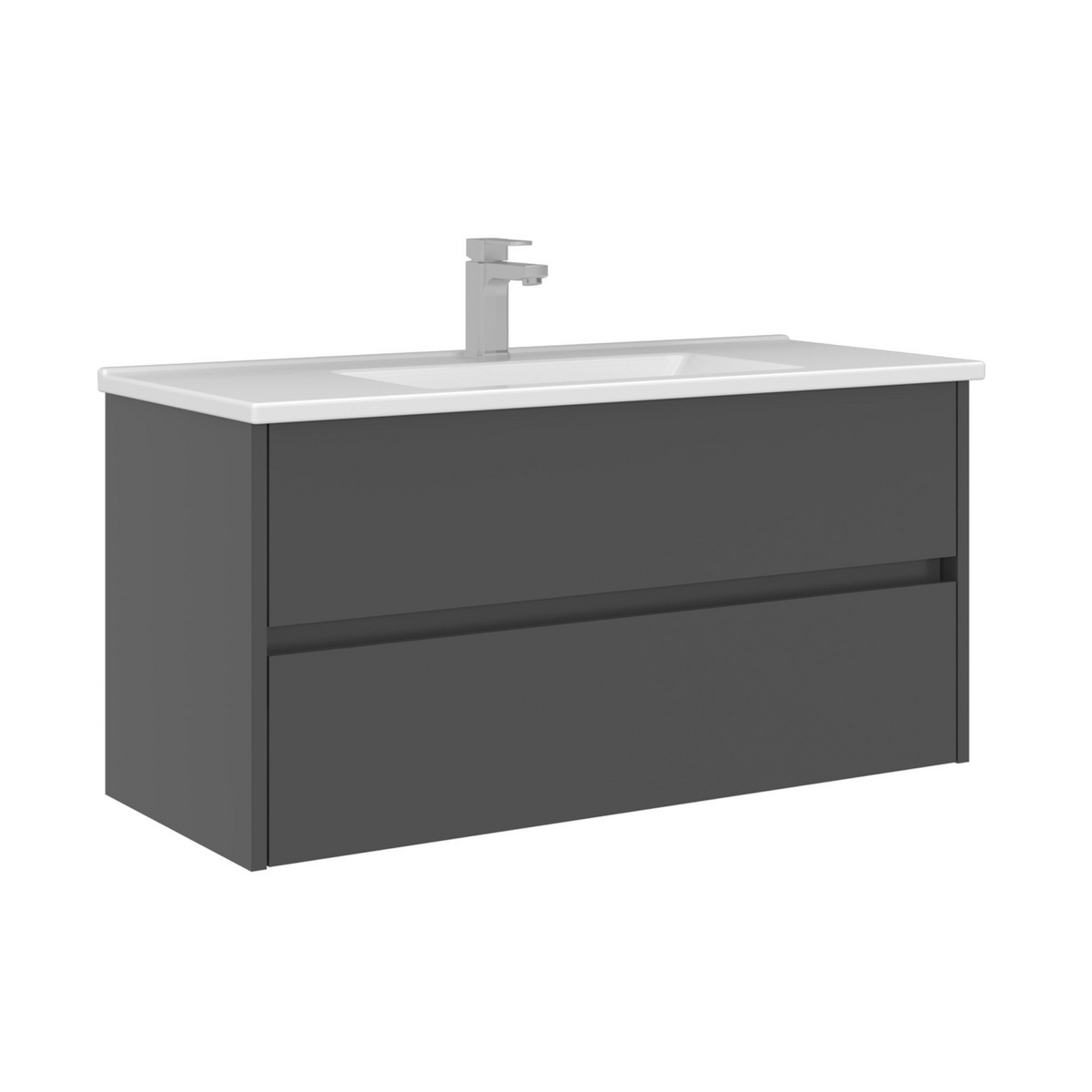 Norda Design Badrumsskåp med handfat Arno 100 Låda 45 x 100 x 52 cm