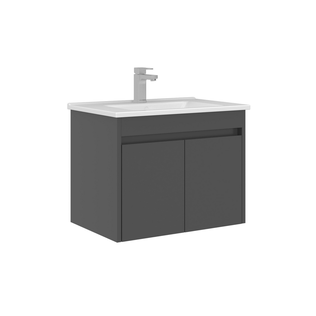 Norda Design Badrumsskåp med handfat Arno 65 Dörr 45 x 65 x 52 cm