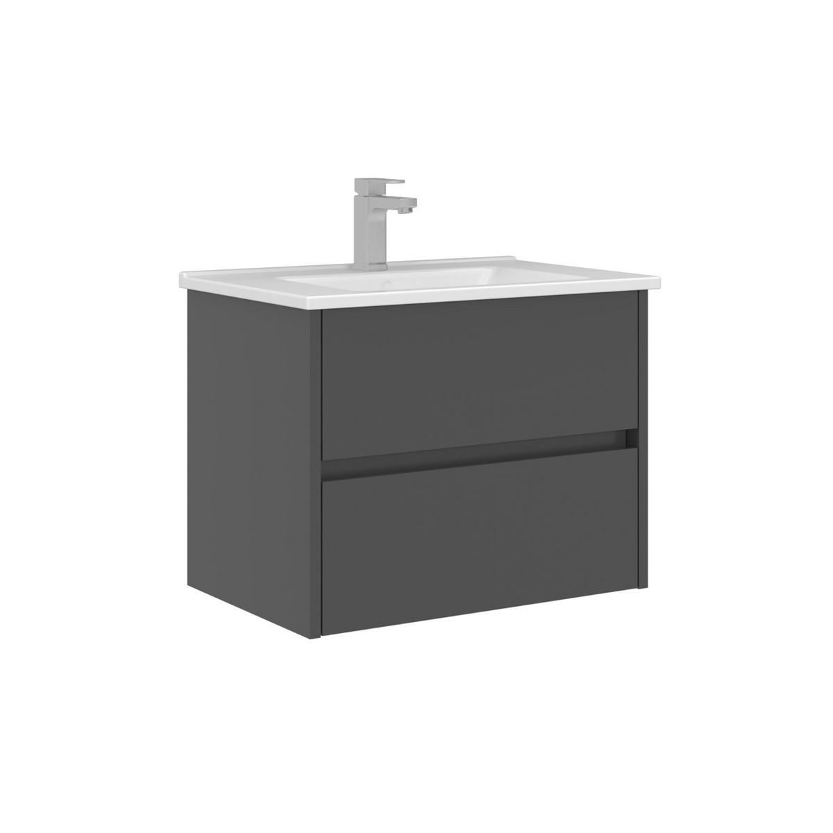 Norda Design Badrumsskåp med handfat Arno 65 Låda 45 x 65 x 52 cm
