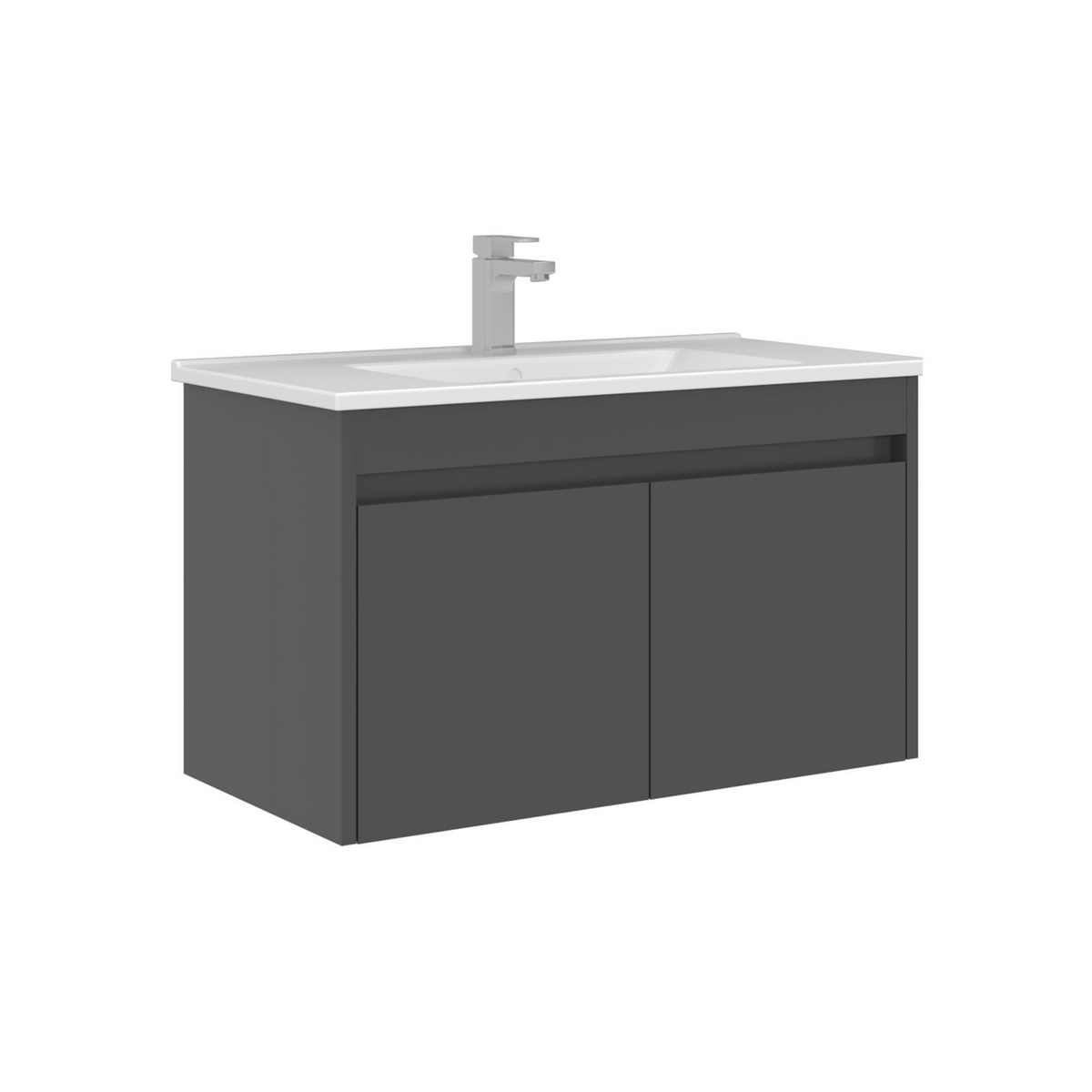 Norda Design Badrumsskåp med handfat Arno 85 Låda 45 x 85 x 52 cm