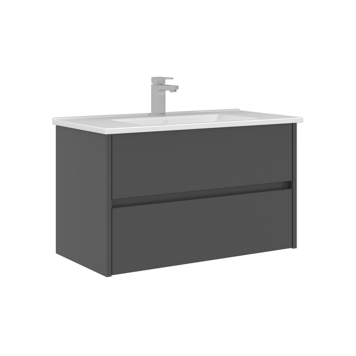 Norda Design Badrumsskåp med handfat Arno 85 Låda 45 x 85 x 52 cm