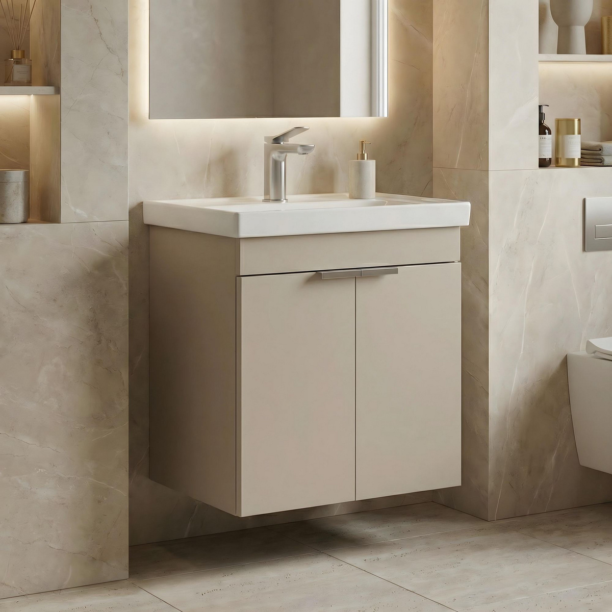 Norda Design Badrumsskåp med handfat Desna 50 38 x 50 x 58 cm