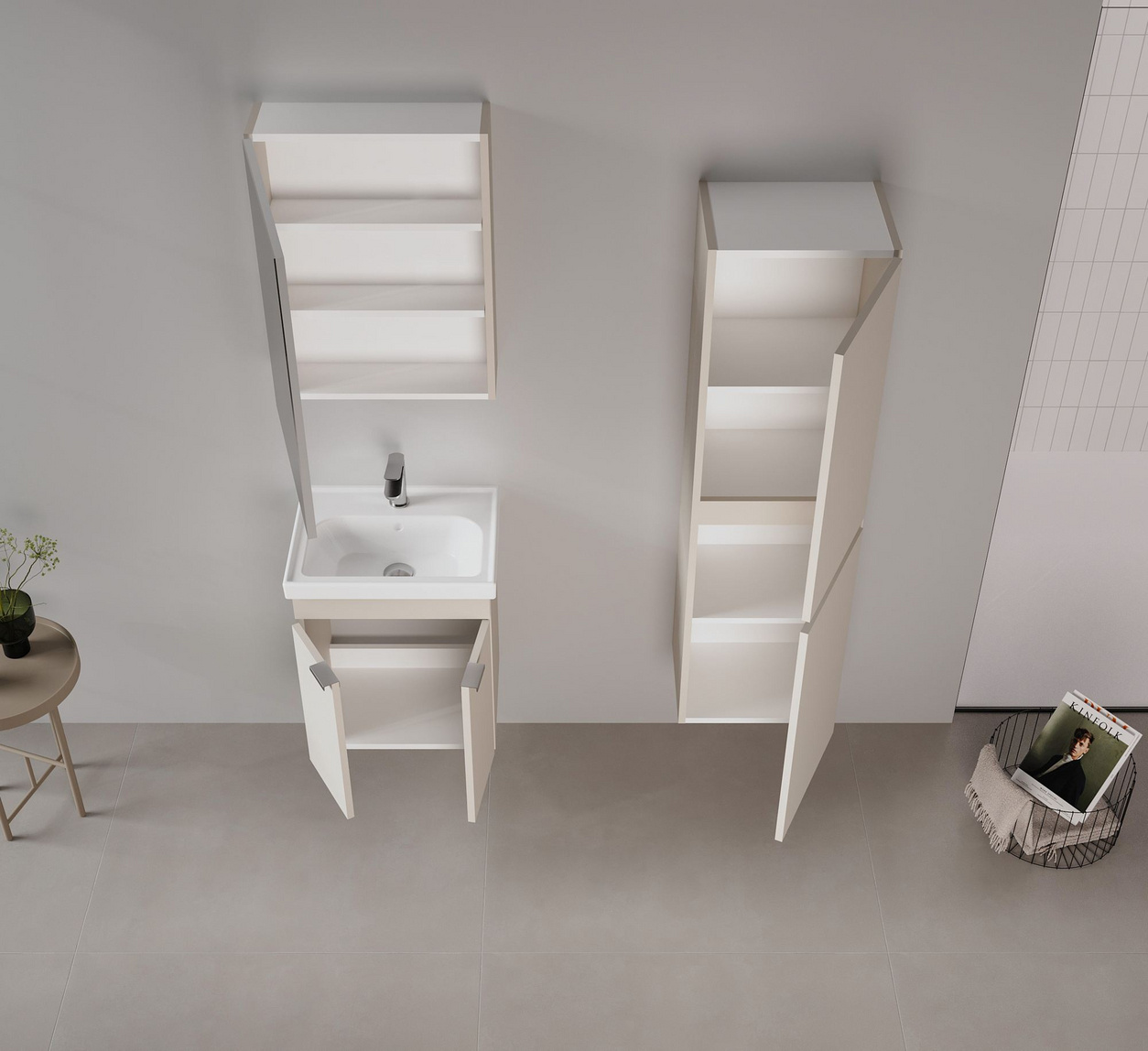 Norda Design Badrumsskåp med handfat Desna 50 38 x 50 x 58 cm