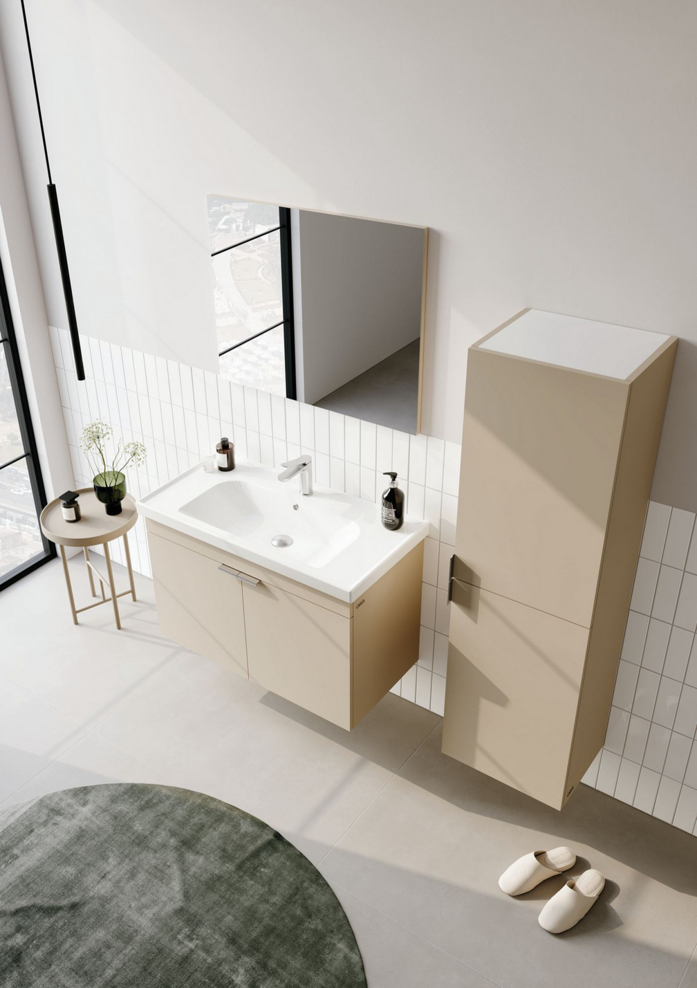 Norda Design Badrumsskåp med handfat Desna 80 45 x 80 x 58 cm