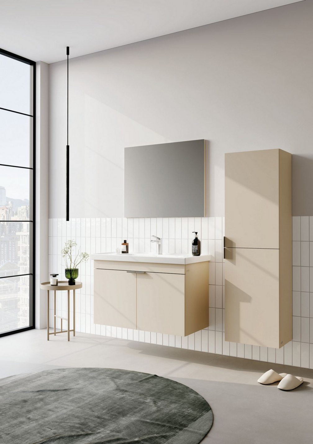 Norda Design Badrumsskåp med handfat Desna 90 45 x 90 x 58 cm