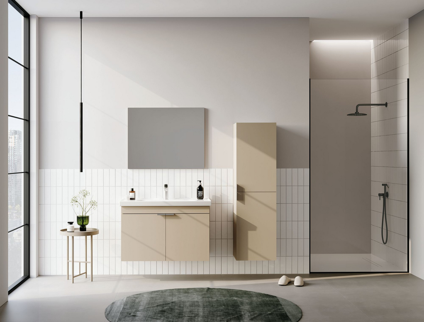 Norda Design Badrumsskåp med handfat Desna 90 45 x 90 x 58 cm
