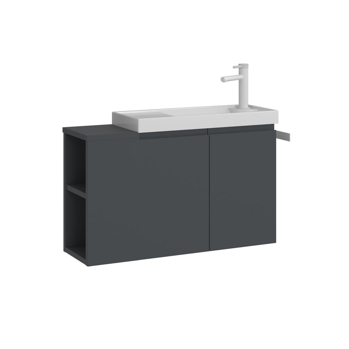 Norda Design Badrumsskåp med handfat Ferla 80 22 x 80 x 45 cm