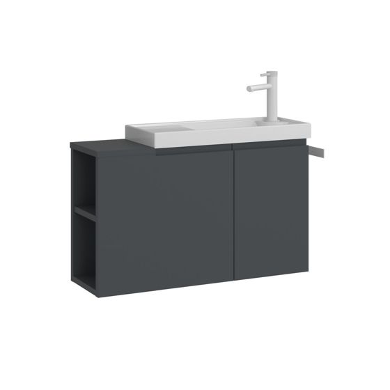 Norda Design Badrumsskåp med handfat Ferla 80 22 x 80 x 45 cm