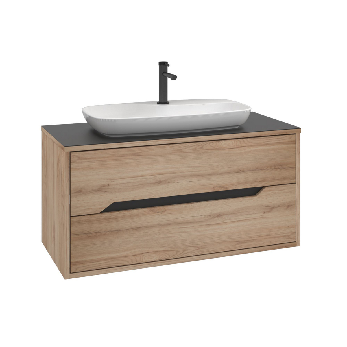 Norda Design Badrumsskåp med handfat Galia 100 v2 50 x 100 x 50 cm