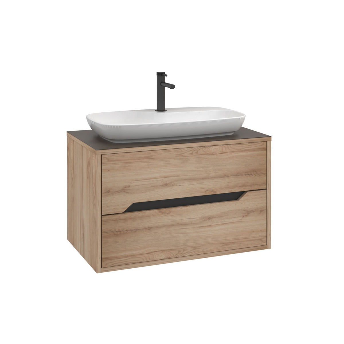 Norda Design Badrumsskåp med handfat Galia 80 v2 50 x 80 x 50 cm