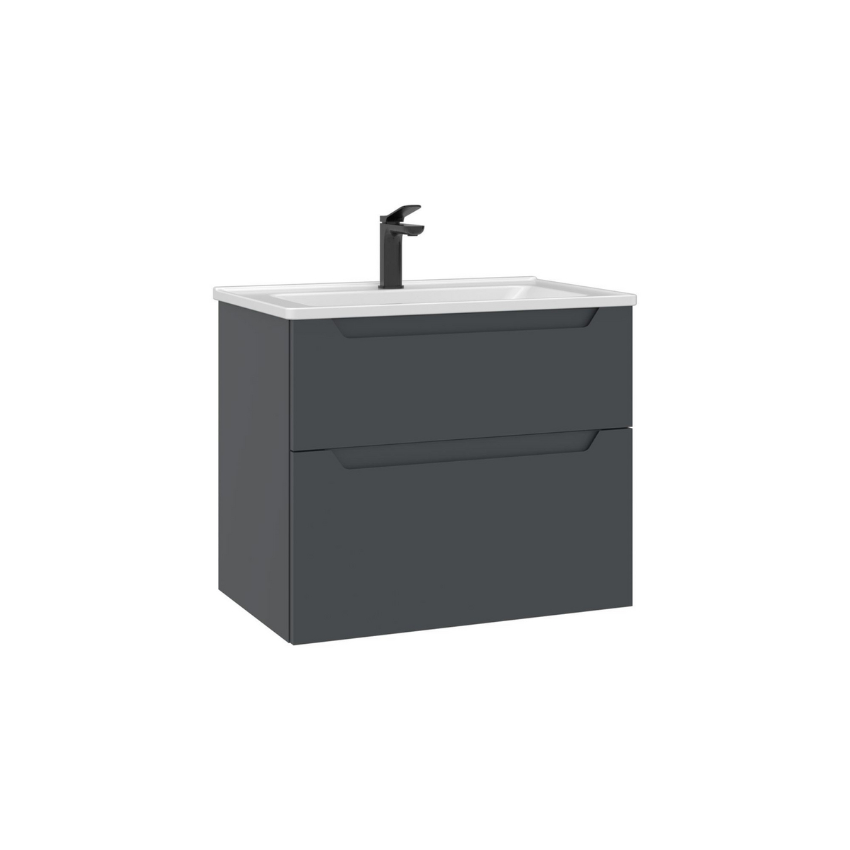 Norda Design Badrumsskåp med handfat Messina 65 v2 45 x 65 x 55 cm