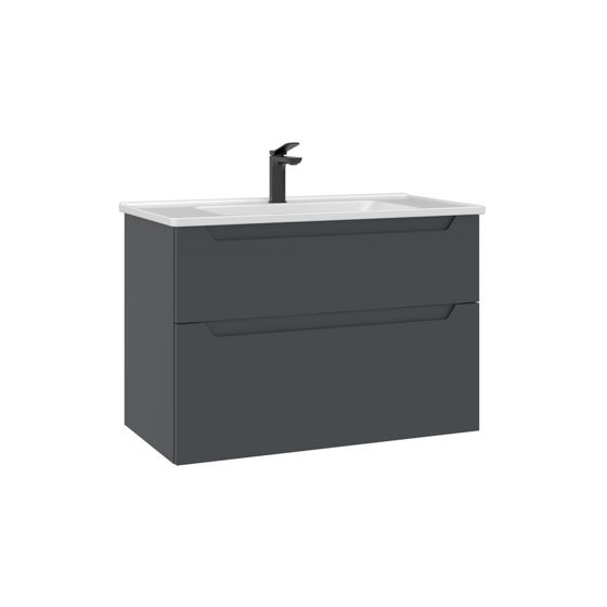 Norda Design Badrumsskåp med handfat Messina 85 v2 45 x 85 x 55 cm