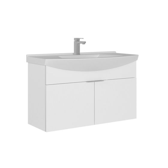 Norda Design Badrumsskåp med handfat Purus 100 50 x 100 x 58 cm