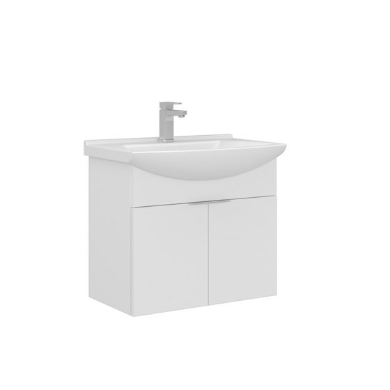 Norda Design Badrumsskåp med handfat Purus 65 50 x 65 x 58 cm