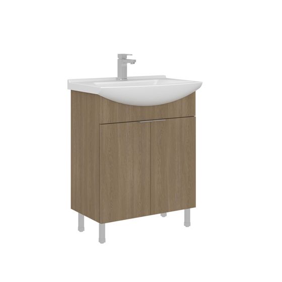 Norda Design Badrumsskåp med handfat Purus 65 50 x 65 x 83 cm