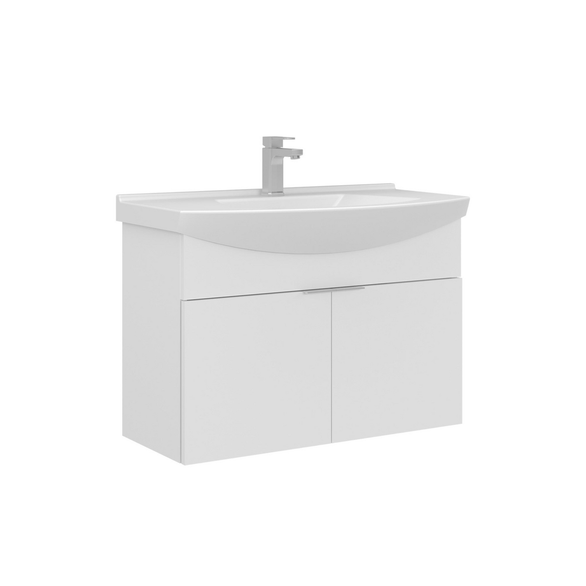 Norda Design Badrumsskåp med handfat Purus 80 50 x 80 x 58 cm