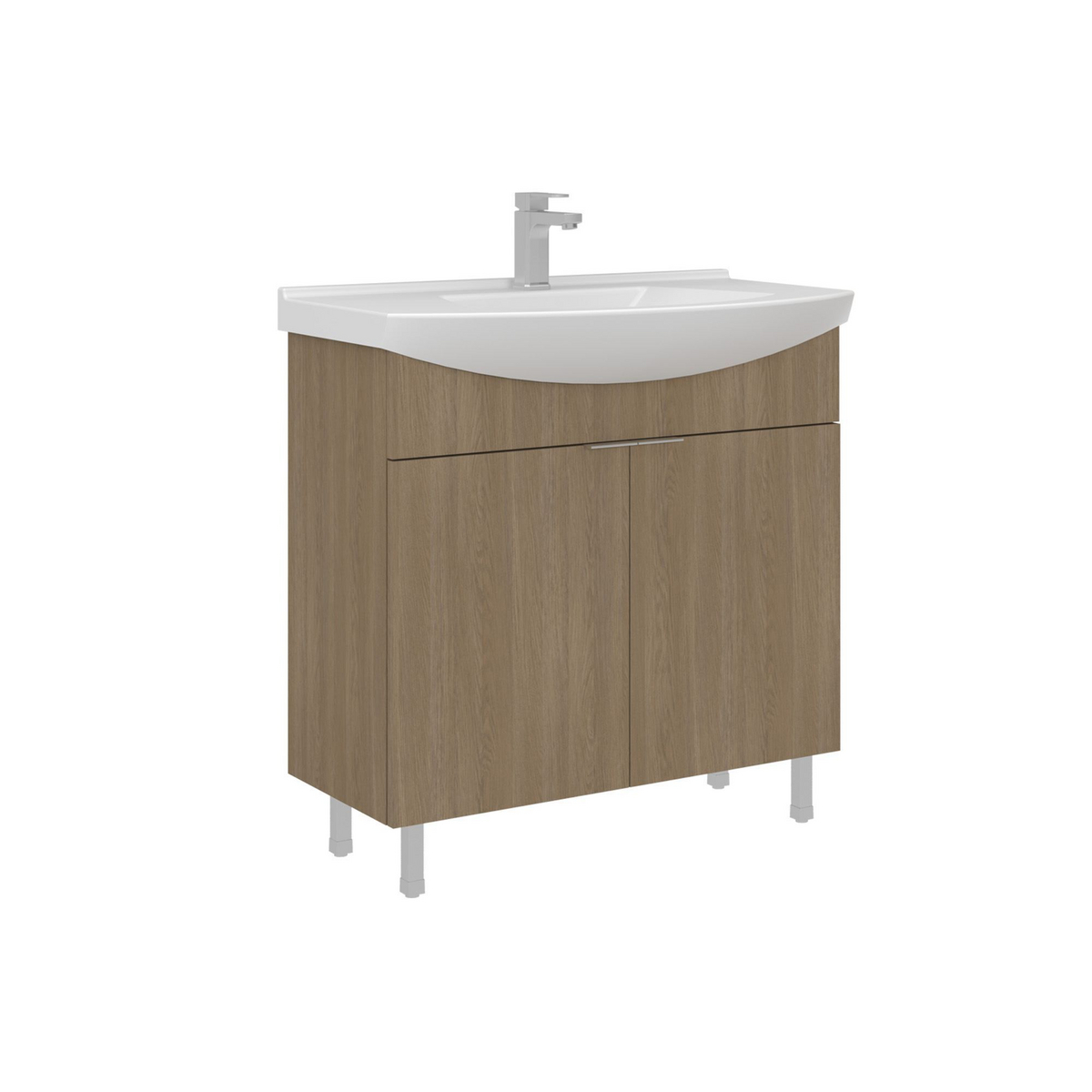 Norda Design Badrumsskåp med handfat Purus 80 50 x 80 x 83 cm