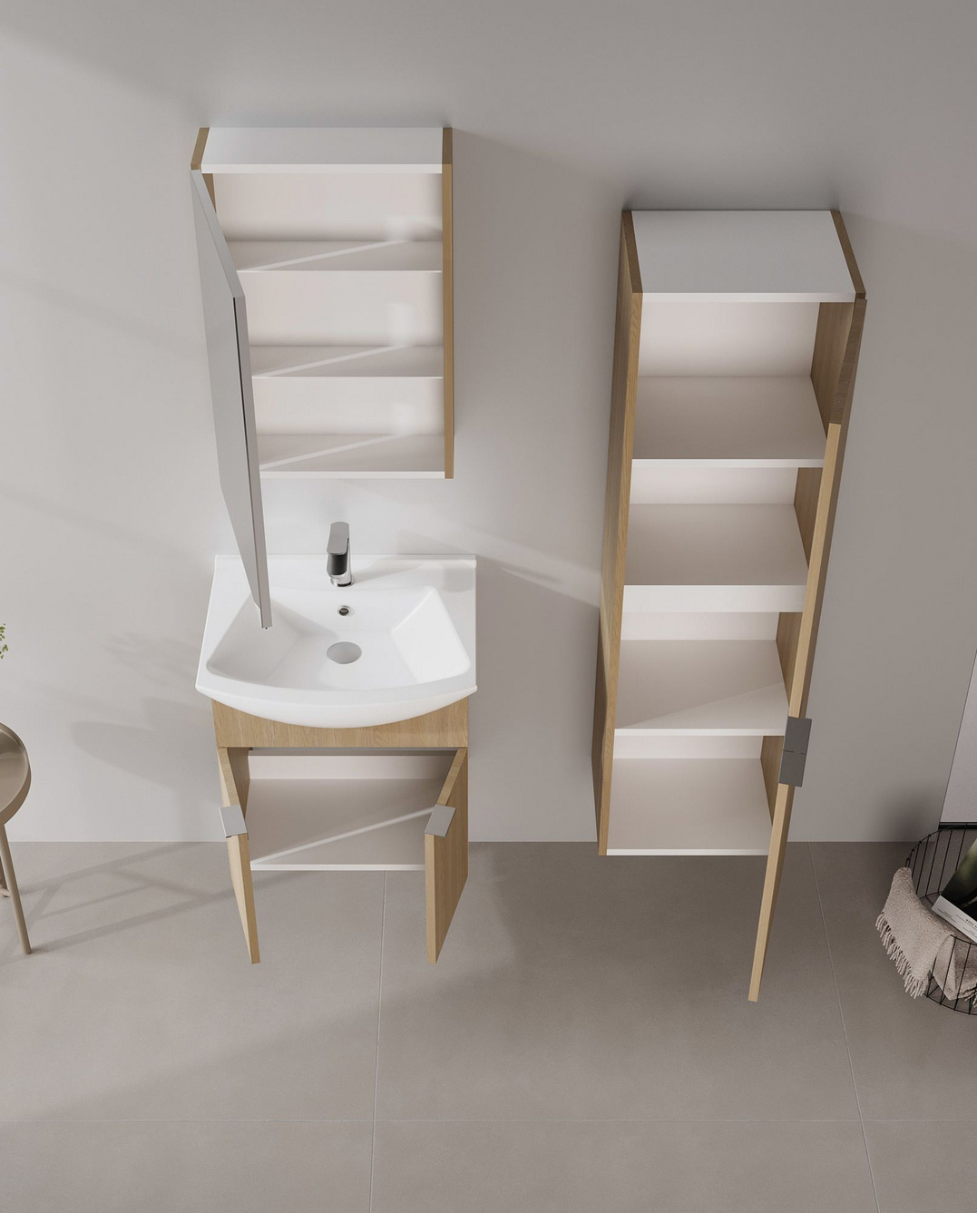 Norda Design Badrumsskåp Purus Desna 40 32 x 40 x 138 cm