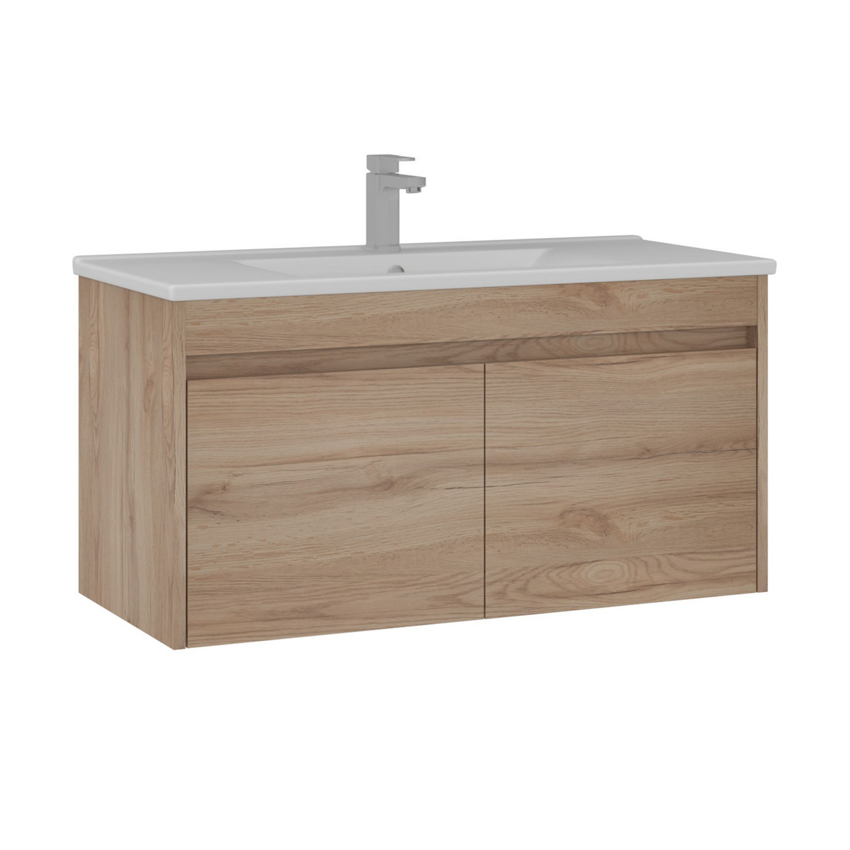Norda Design Badrumsskåp med handfat Side 100 v3 Dörr 45 x 100 x 52 cm
