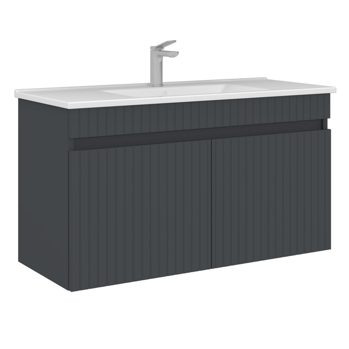 Norda Design Badrumsskåp med handfat Tivoli 100 45 x 100 x 57 cm