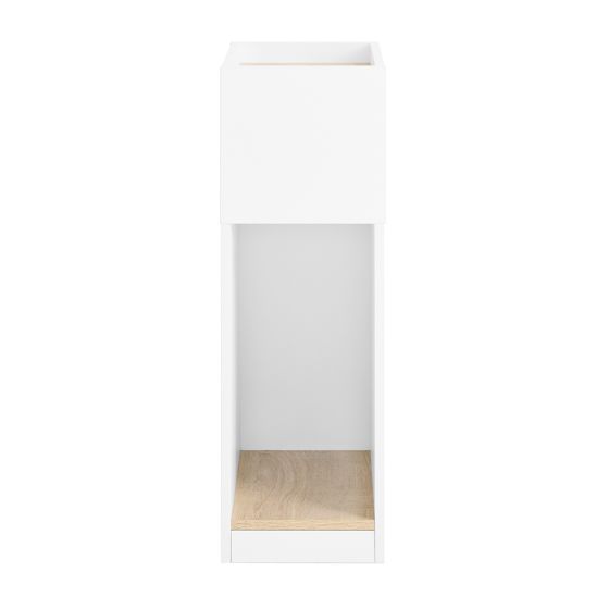 Nattduksbord med öppen hylla vit 30.5x30.5x79 cm FBT171-WNx2