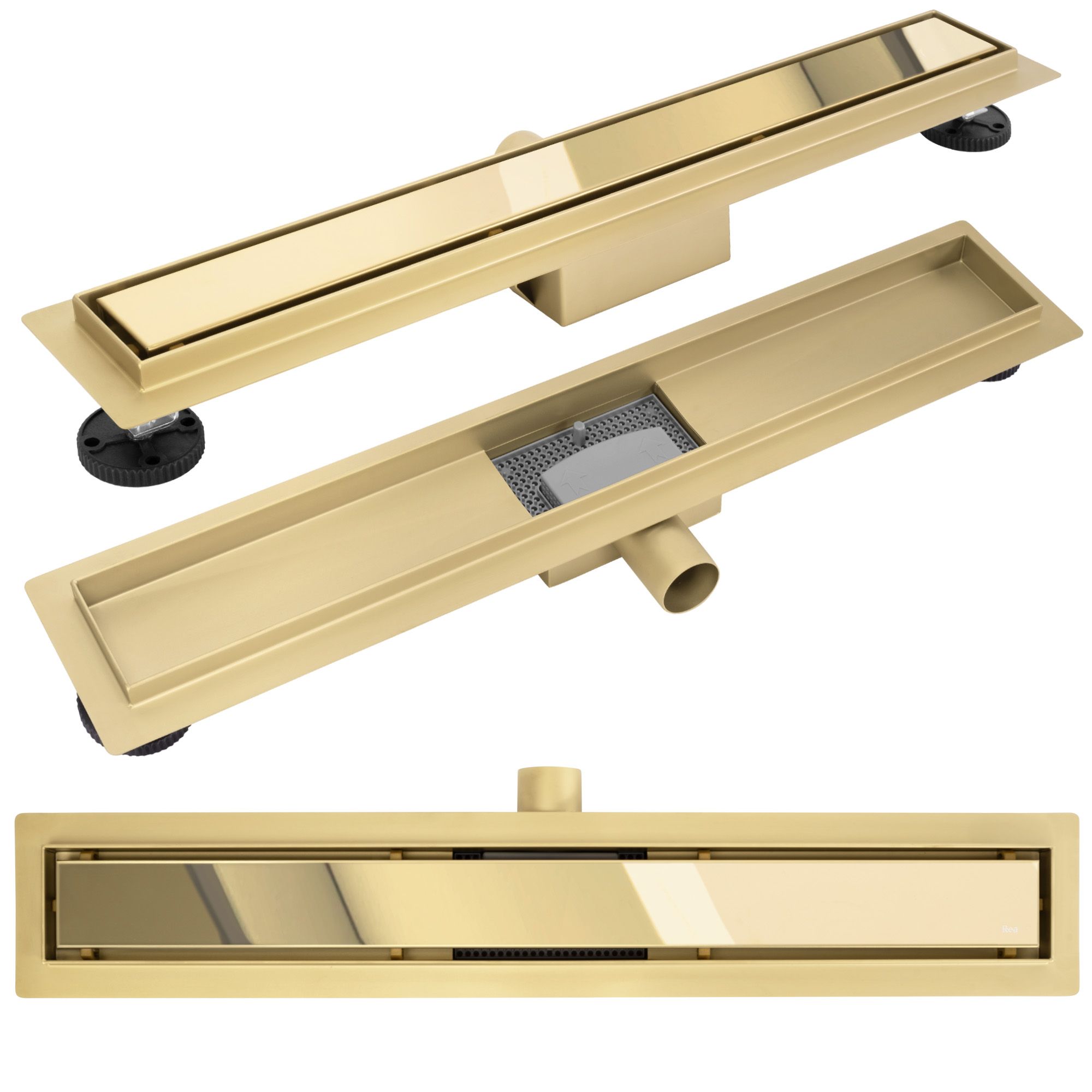 REA Linjeavlopp Neox 600 Guld, 60x11x6,5cm